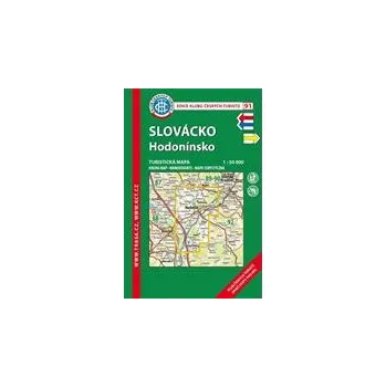 Skládaná mapa Slovácko – Hodonínsko - turistická (91) 58 x 90 cm