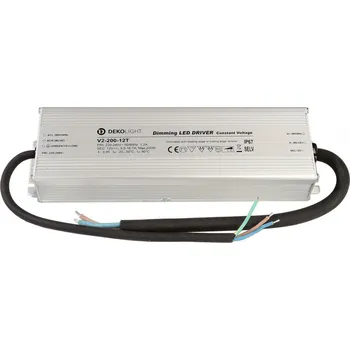 Napájecí zdroj pro osvětlení Deko-Light LED-napájení IP, DIM CV, 12V 66-200W konstantní napětí 5500-16700 mA IP67 stmívatelné 12V DC 66,00-200,00 W 872137