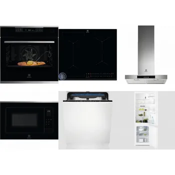 Set domácích spotřebičů ELECTROLUX KOBCS31X + ELECTROLUX EIS62449 + ELECTROLUX LFT426X + ELECTROLUX LMS4253TMX + ELECTROLUX EES48200L + ELECTROLUX LNT3LF18S