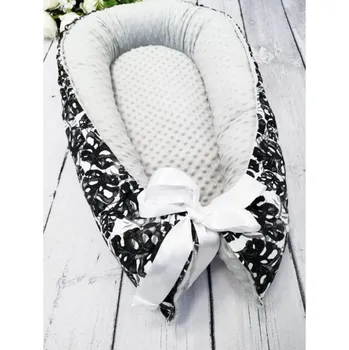 Hnízdečko pro miminko Kulišárny hnízdečko Black leaf