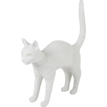 Lampička Stolní lampa JOBBY THE CAT 52 cm, LED, bílá, Seletti