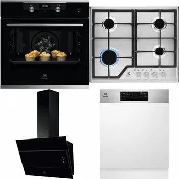 Set domácích spotřebičů ELECTROLUX KODEH70X + ELECTROLUX KGS6426SX + ELECTROLUX LFV316K + ELECTROLUX EEM48300IX