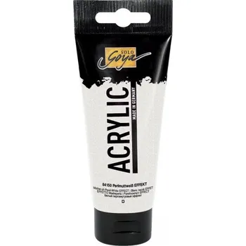 Olejová barva Solo Goya Akrylová barva EFEKT 100 ml PERLEŤOVÁ BÍLÁ