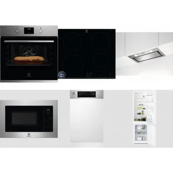Set domácích spotřebičů ELECTROLUX KOFGH70TX + ELECTROLUX LIR60433B + ELECTROLUX LFG716X + ELECTROLUX EMS4253TEX + ELECTROLUX EEM43300IX + ELECTROLUX LNT3LF18S