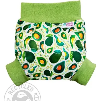 Plenkové kalhoty Petit Lulu natahovací Pull-up svrchní kalhotky - Avokádo S