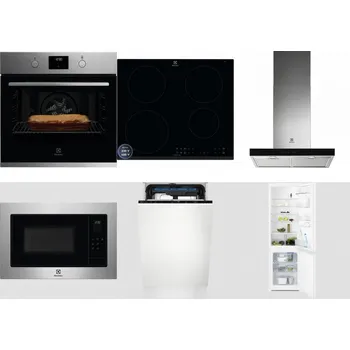 Set domácích spotřebičů ELECTROLUX KOFGH70TX + ELECTROLUX LIR60433B + ELECTROLUX LFT766X + ELECTROLUX EMS4253TEX + ELECTROLUX EEM23100L + ELECTROLUX LNT3LF18S