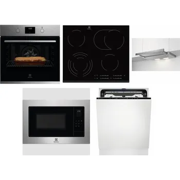 Set domácích spotřebičů ELECTROLUX KOFGH70TX + ELECTROLUX EHF6547FXK + ELECTROLUX LFP326S + ELECTROLUX EMS4253TEX + ELECTROLUX EEM69410L