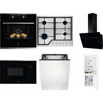 Set domácích spotřebičů ELECTROLUX KODEH70X + ELECTROLUX KGS6426SX + ELECTROLUX LFV316K + ELECTROLUX LMS4253TMX + ELECTROLUX EEA27200L + ELECTROLUX ENT6TF18S