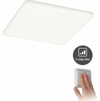 Koupelnové svítidlo PAULMANN LED vestavné svítidlo Veluna VariFit IP44 3-krokové-stmívatelné hranaté 185x185mm 17,5W 4.000K satén 930.65