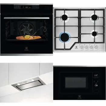Set domácích spotřebičů ELECTROLUX KOBCS31X + ELECTROLUX KGS6426SX + ELECTROLUX LFG716X + ELECTROLUX LMS2203EMX