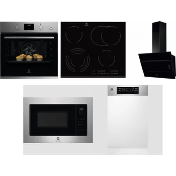 Set domácích spotřebičů ELECTROLUX KODGH70TX + ELECTROLUX EHF6547FXK + ELECTROLUX LFV316K + ELECTROLUX EMS4253TEX + ELECTROLUX EEM43300IX