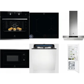 Set domácích spotřebičů ELECTROLUX KODEH70X + ELECTROLUX EIS62449 + ELECTROLUX LFT426X + ELECTROLUX LMS2203EMX + ELECTROLUX EES48200L + ELECTROLUX ENT6TF18S