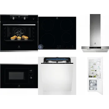 Set domácích spotřebičů ELECTROLUX KODEH70X + ELECTROLUX LIR60433B + ELECTROLUX LFT426X + ELECTROLUX LMS2203EMX + ELECTROLUX EES48200L + ELECTROLUX ENT6TF18S