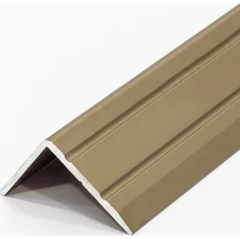 Stavební profil Schodová hrana šroubovací 25x20/2,7m ELOX ZLATÝ hliník (Sch. hrana šroub. profil AL 25/20mm / 2,7m elox zlato)