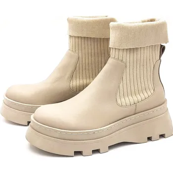 Dámské kozačky Dámská kotníková obuv 51C0859 ARTIKER béžová Barva: béžová, Velikost: 38