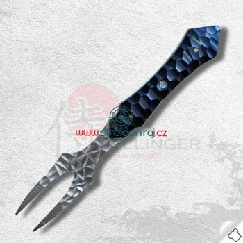 Kuchyňský nůž vidlička steaková Dellinger Damascus Almazan BBQ VG-10