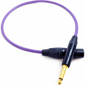 Příslušenství ke zvukové technice Melodika Jack 6,3mm - XLR 17m fialový kabel