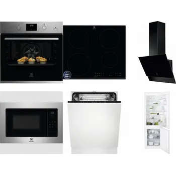 Set domácích spotřebičů ELECTROLUX KODGH70TX + ELECTROLUX LIR60433B + ELECTROLUX LFV616K + ELECTROLUX EMS4253TEX + ELECTROLUX EEA27200L + ELECTROLUX ENT6TF18S