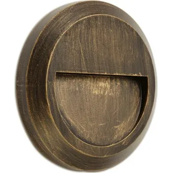 Venkovní osvětlení ACA Lighting LED venkovní nástěnné svítidlo kulaté rezavá 230V AC IP65 1.5W 3000K 100LM RA80 SLIM02NR