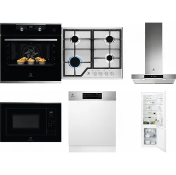Set domácích spotřebičů ELECTROLUX KODEH70X + ELECTROLUX KGS6426SX + ELECTROLUX LFT426X + ELECTROLUX LMS4253TMX + ELECTROLUX EEM48300IX + ELECTROLUX ENT6TF18S