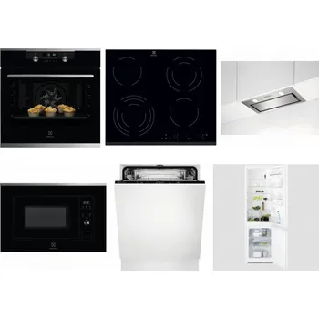 Set domácích spotřebičů ELECTROLUX KODDP77X + ELECTROLUX EHF6343FOK + ELECTROLUX LFG716X + ELECTROLUX LMS2203EMX + ELECTROLUX EEA27200L + ELECTROLUX LNT3LF18S