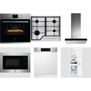 Set domácích spotřebičů ELECTROLUX KOFGH70TX + ELECTROLUX KGS6426SX + ELECTROLUX LFT766X + ELECTROLUX EMS4253TEX + ELECTROLUX EEM48300IX + ELECTROLUX LNT3LF18S