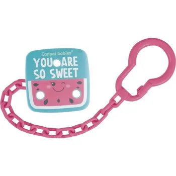 Canpol babies Řetízek na dudlík So Cool - růžový