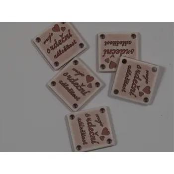 Textilní nažehlovací páska Štítek srdeční záležitost Barva: strorůžová