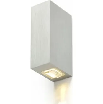 Nástěnné svítidlo RENDL NICK II nástěnná česaný hliník 230V LED 2x3W IP54 3000K R12827