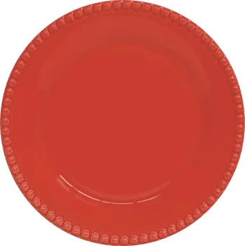 Talíř Easy Life, Itálie Easy Life - Porcelánový dezertní talíř Tiffany Red - 19 cm Barva: jako na obrázku