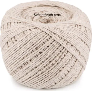 Příze Bavlněná příze na macramé - světlá režná (příze na drhání)