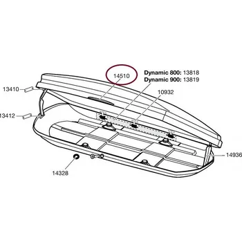 Příslušenství ke střešnímu nosiči Thule vnější rukojeť 14510
