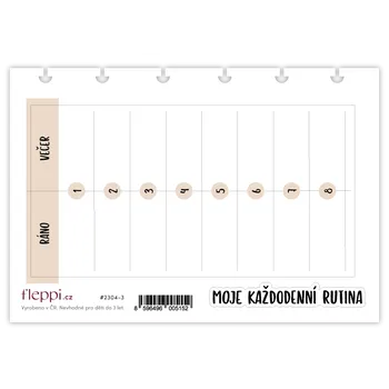 samolepka Fleppi Samolepky Moje každodenní rutina