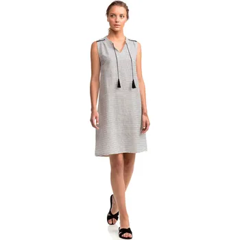 Dámské šaty Letní dámské šaty 14471 - Vamp béžová-proužek S