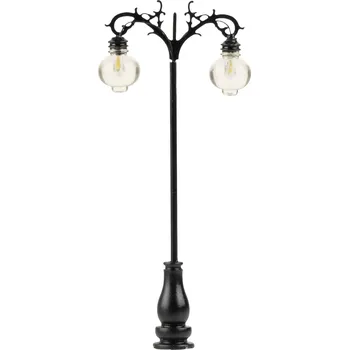 Modelová železnice Faller H0 lucerna na parkoviště dvojité hotový model 180107 3 ks