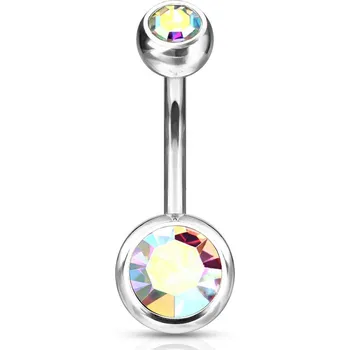 Piercing Šperky4U Piercing do pupíku - banánek TITAN - TIT1001-AB