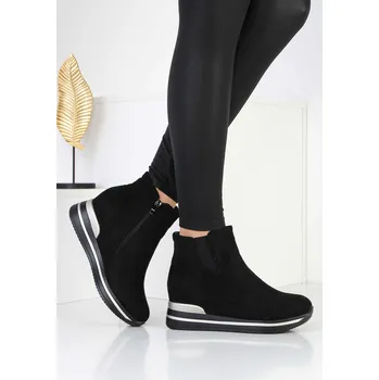 Dámská zimní obuv CAMO Kotníkové zimní boty s vnitřním klínkem 2635-1B Velikost: 39