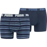 Pánské boxerky PUMA HERITAGE STRIPE BOXER 2P 90783804 DENIM S