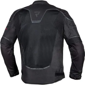 Moto bunda Rebelhorn HIFLOW IV černá textilní bunda na motorku XXS