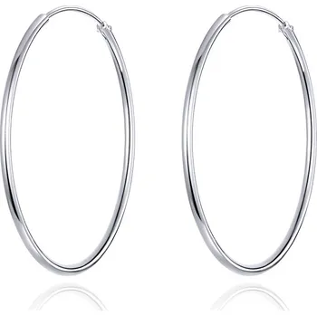Náušnice Elenys stříbrné kruhové náušnice průměr 30 mm