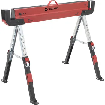 Lešení TOOLCRAFT TO-7726197, ocel, koza, 300 kg, (š x v x h) 520 x 620 x 1088 mm, 9.3 kg, 1 ks