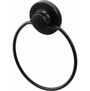 3v1 kruhový držák na ručník, černý Cornat T3402551