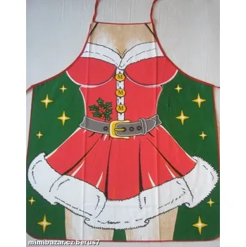 Kuchyňská zástěra ZÁSTĚRA vánoční MIKULÁŠKA