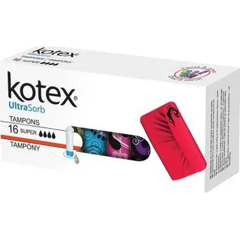 Menstruační tampony Kotex Ultra Sorb Super tampony 16 kusů