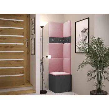 Předsíňová stěna Předsíň Tavasz XXI, Barva: grafit, Barva látek:: Manila 09 MIRJAN 5903211168796