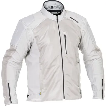 Moto bunda Halvarssons ARVIKA světle šedá prodyšná textilní pánská bunda Velikosti pánské: 48