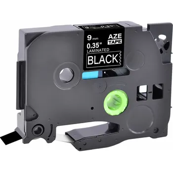 Pásek do tiskárny Kompatibilní páska Brother TZ-325 / TZe-325, 9mm x 8m, bílý tisk / černý podklad