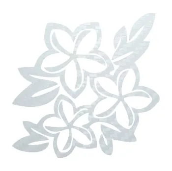Samolepící dekorace SAMOLEPKA Květina dekor 032 levá (51 - 3D karbon bílý) NA AUTO, NÁLEPKA, FÓLIE, POLEP, TUNING, VLASTNÍ TEXT, TISK, AUTOSAMOLEPKY.cz, POLEPY, OBRÁZEK, LOGO, SAMOLEPKY