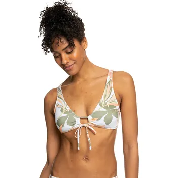 Dámské plavky plavky Roxy PT Beach Classics New Bralette - WBB9/Bright White Subtly Salty Flat L