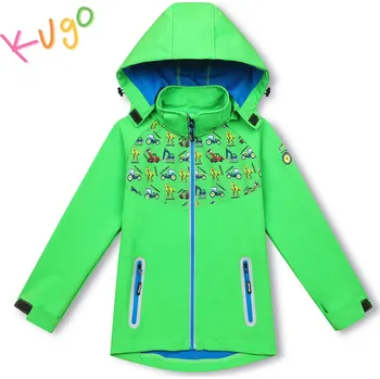 Chlapecká bunda Chlapecká softshellová bunda - KUGO HK3121, zelená Barva: Zelená, Velikost: 80